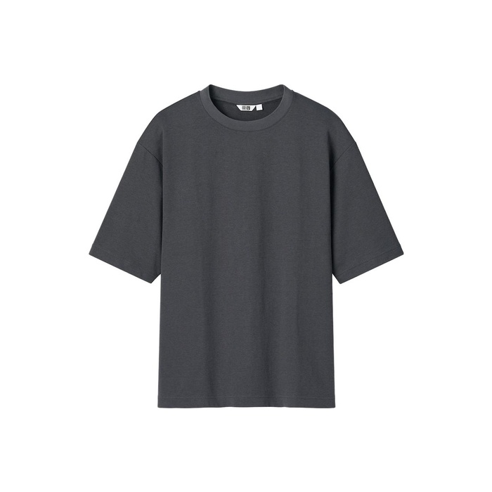  UNIQLO T-рубашка унисекс асфальтово-серый